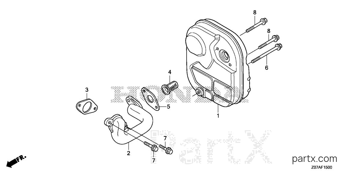 Honda EB2000I A - MUFFLER