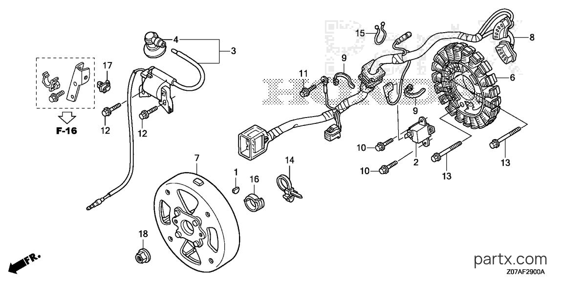Honda EB2000I A - ROTOR - STATOR