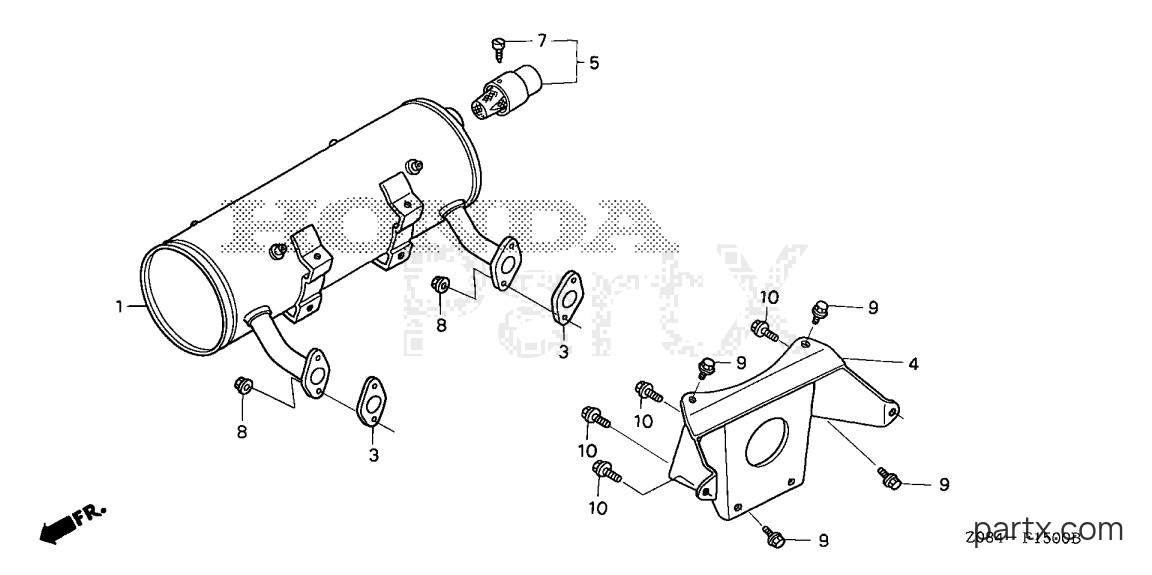 Honda EB11000K1 A - MUFFLER