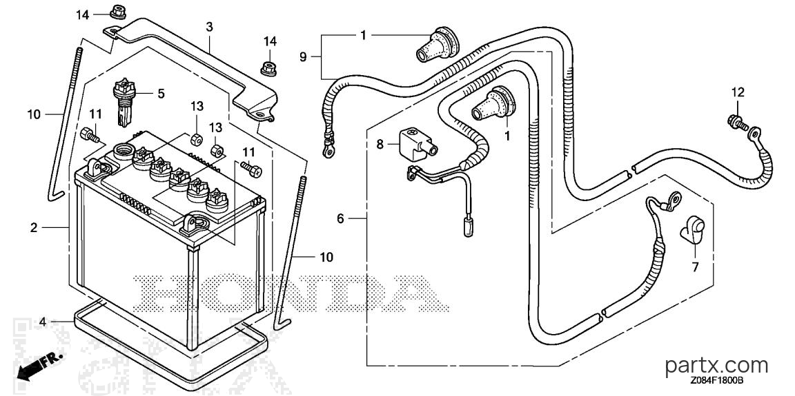 Honda EB11000K1 A - BATTERY