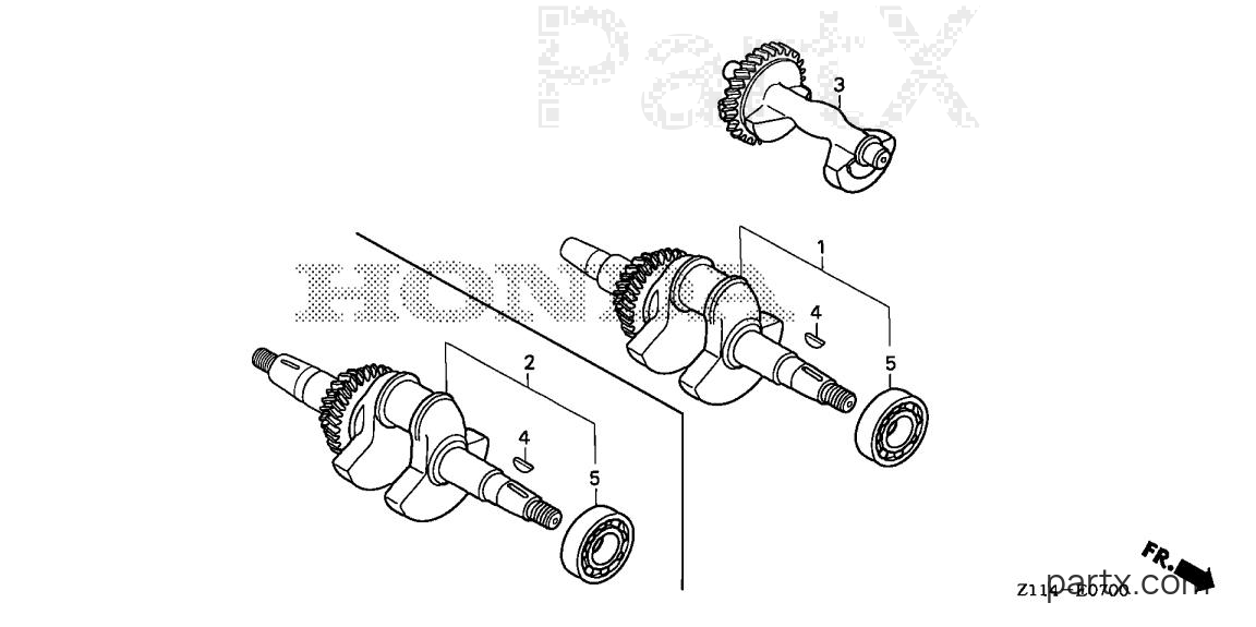 Honda EM7000IS A1 - CRANKSHAFT