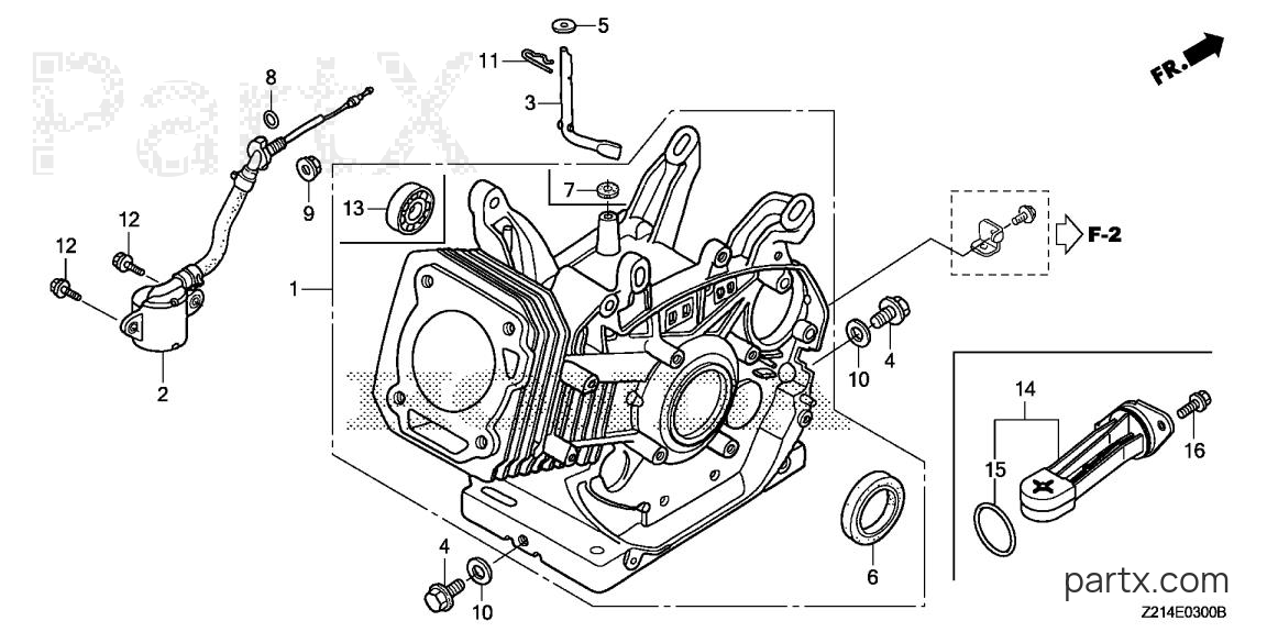 Honda EM3800SX A - CYLINDER