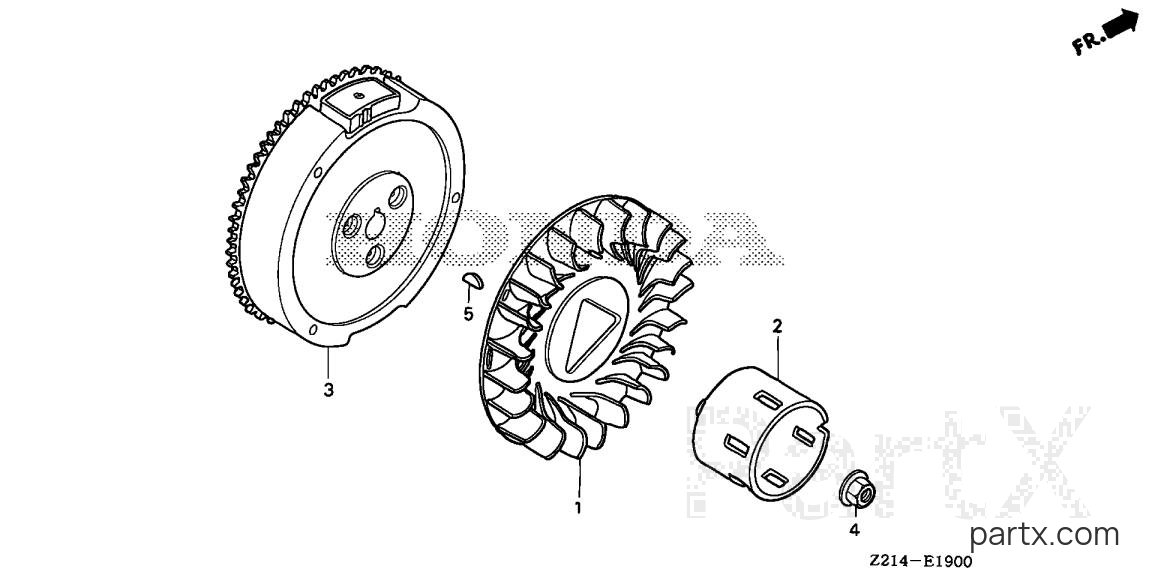 Honda EM4000SX AT1 - FLYWHEEL