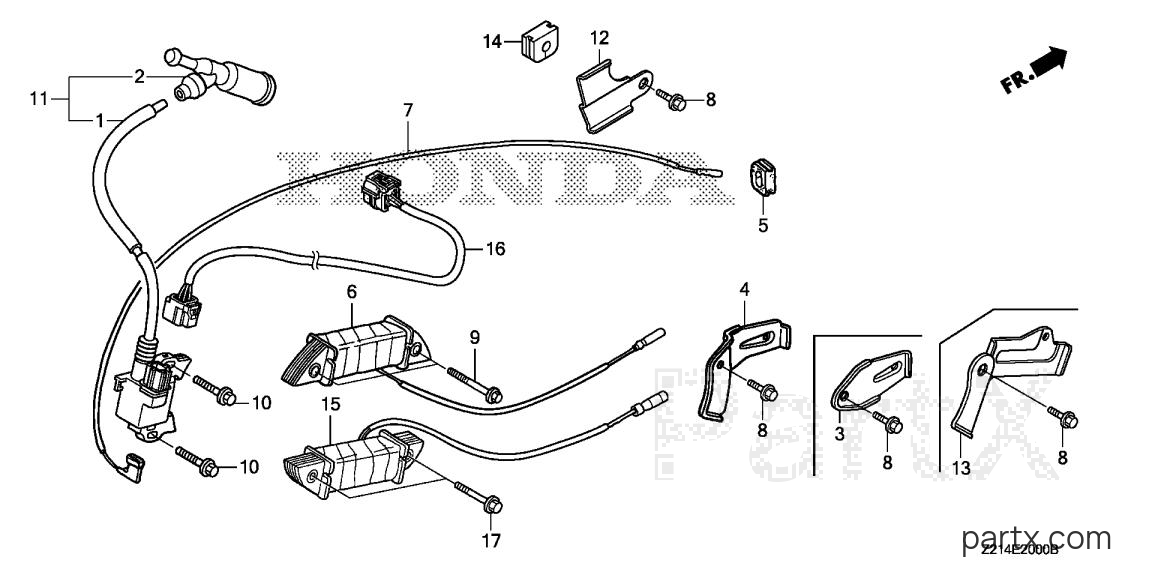 Honda EM5000SXK2 A - IGNITION COIL