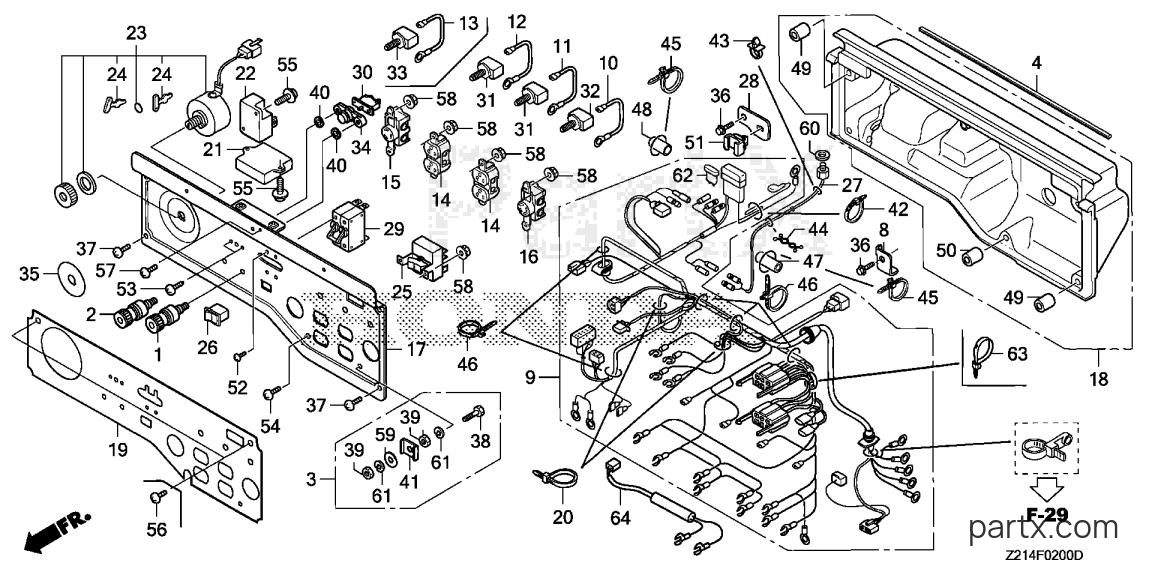 Honda EM6500SXK1 AT - CONTROL PANEL (1)