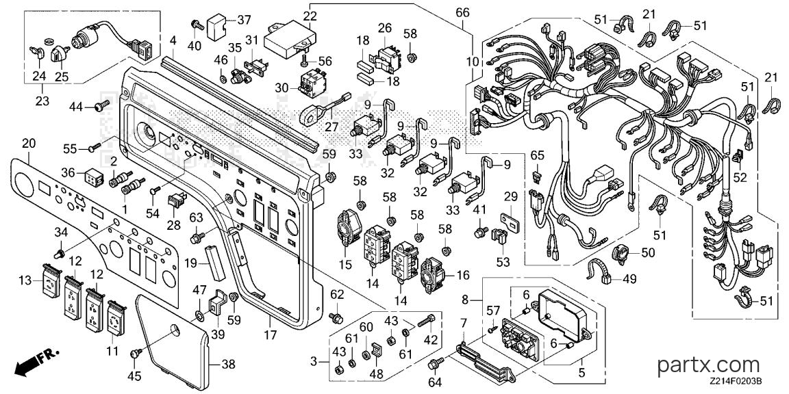 Honda EM5000SXK3 AG - CONTROL PANEL (4)