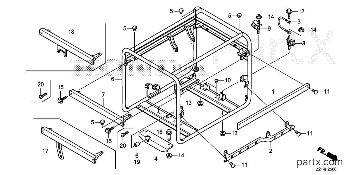 Honda EM6500SXK2 AG - FRAME