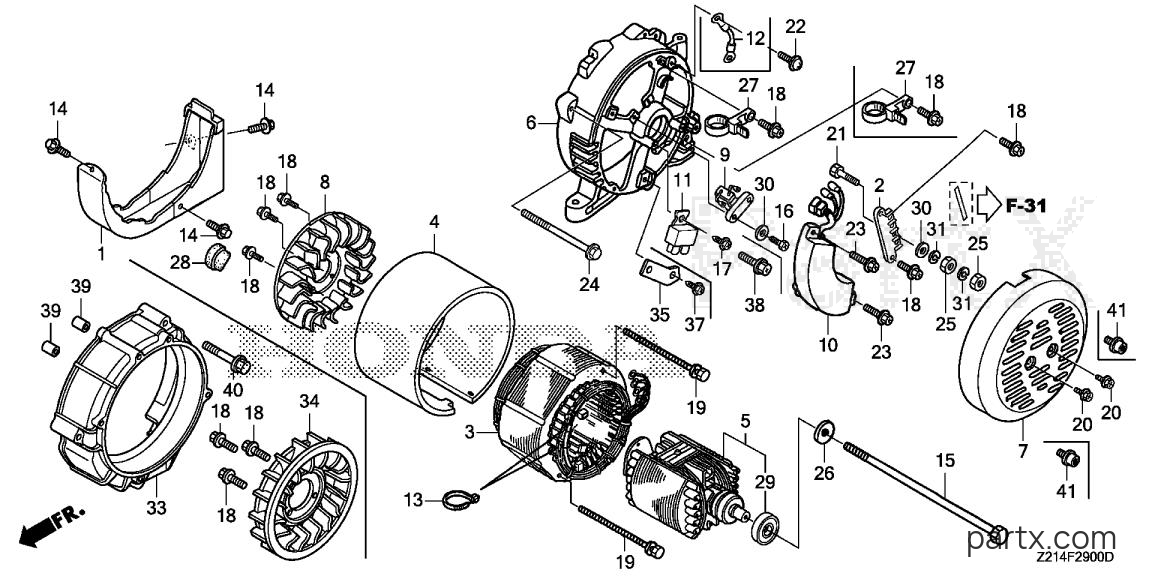 Honda EM3800SX A - ROTOR - STATOR