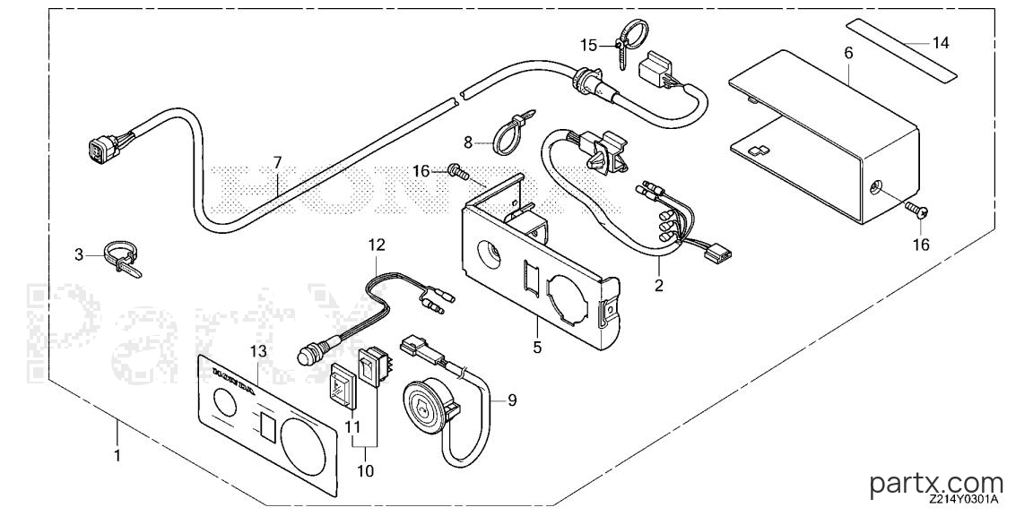 Honda EM6500SXK2 AN2 - REMOTE CONTROL KIT (2)