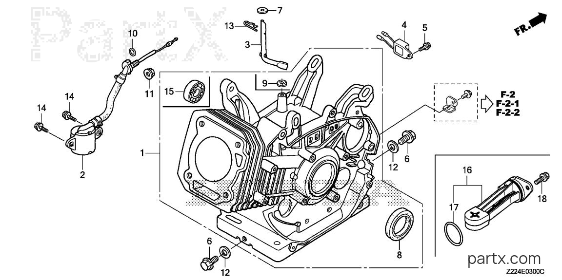 Honda EB6500X1 AT1 - CYLINDER