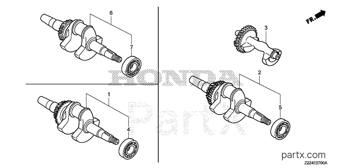 Honda EB3800X A - CRANKSHAFT