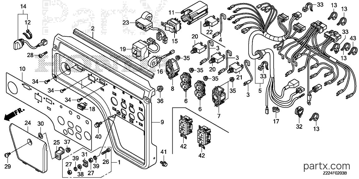 Honda EB4000X AT - CONTROL PANEL (4)