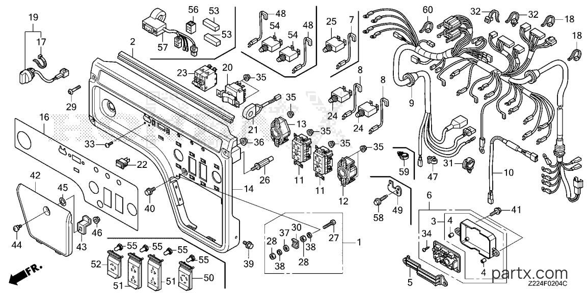 Honda EB5000XK3 AN2 - CONTROL PANEL (5)