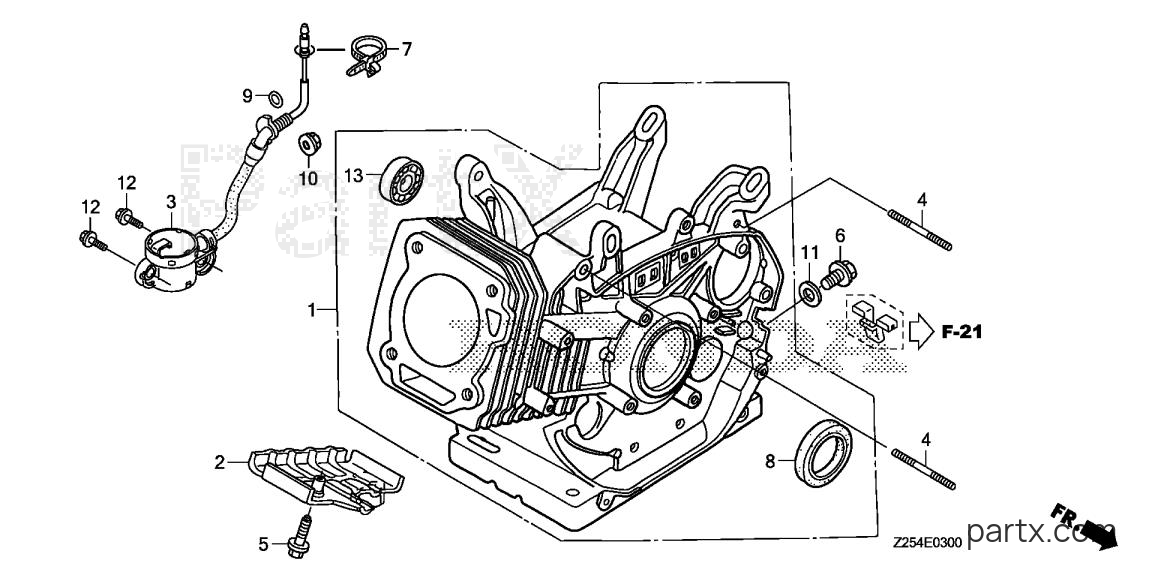 Honda EU6500IS AN - CYLINDER