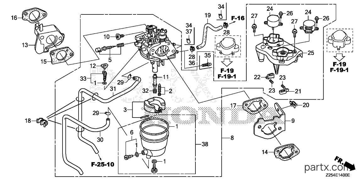 Honda EU6500IS AC - CARBURETOR