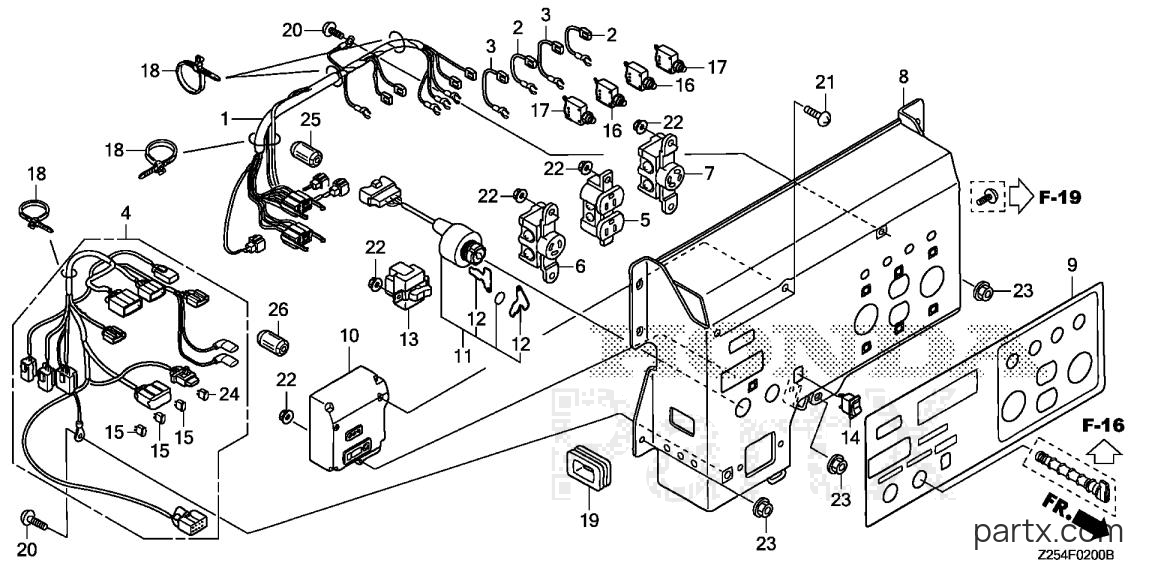 Honda EU6500IS AN - CONTROL PANEL (A~@@~@@AC~@@~@@AN~@@~@@AT)