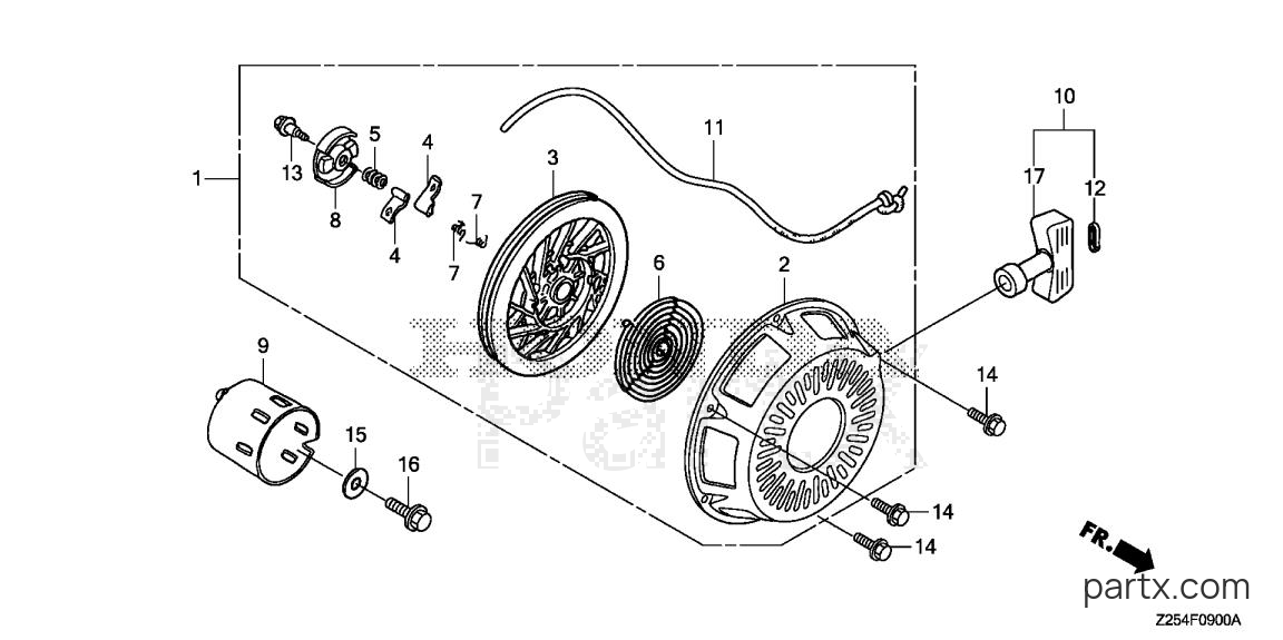 Honda EU6500IS1 AT - RECOIL STARTER