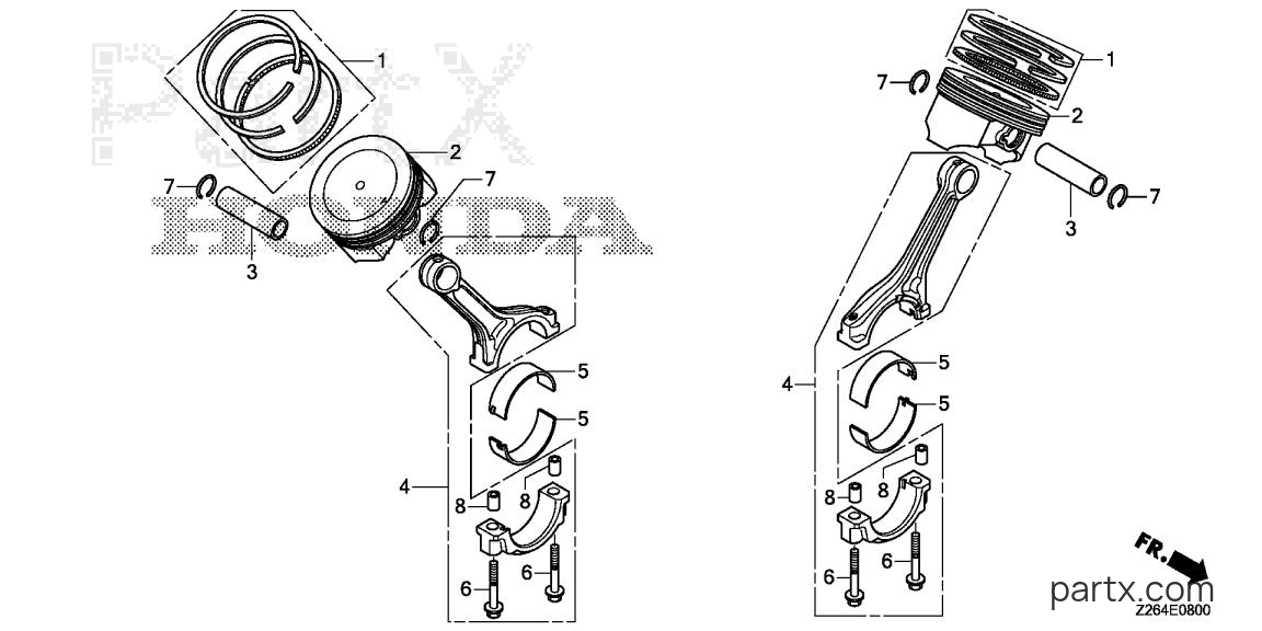 Honda EB10000 AG - PISTON