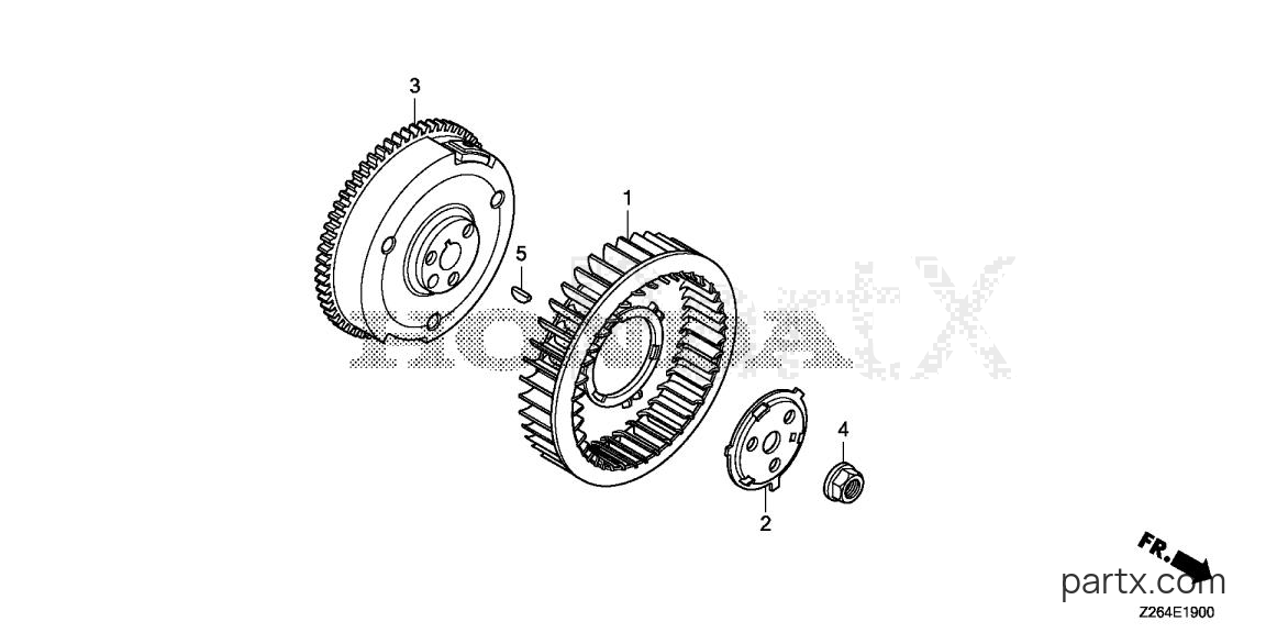 Honda EB10000 AN - FLYWHEEL