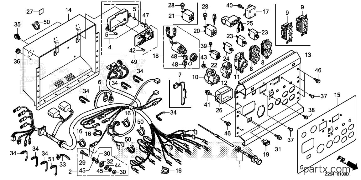 Honda EB10000 AH1 - CONTROL BOX (1)