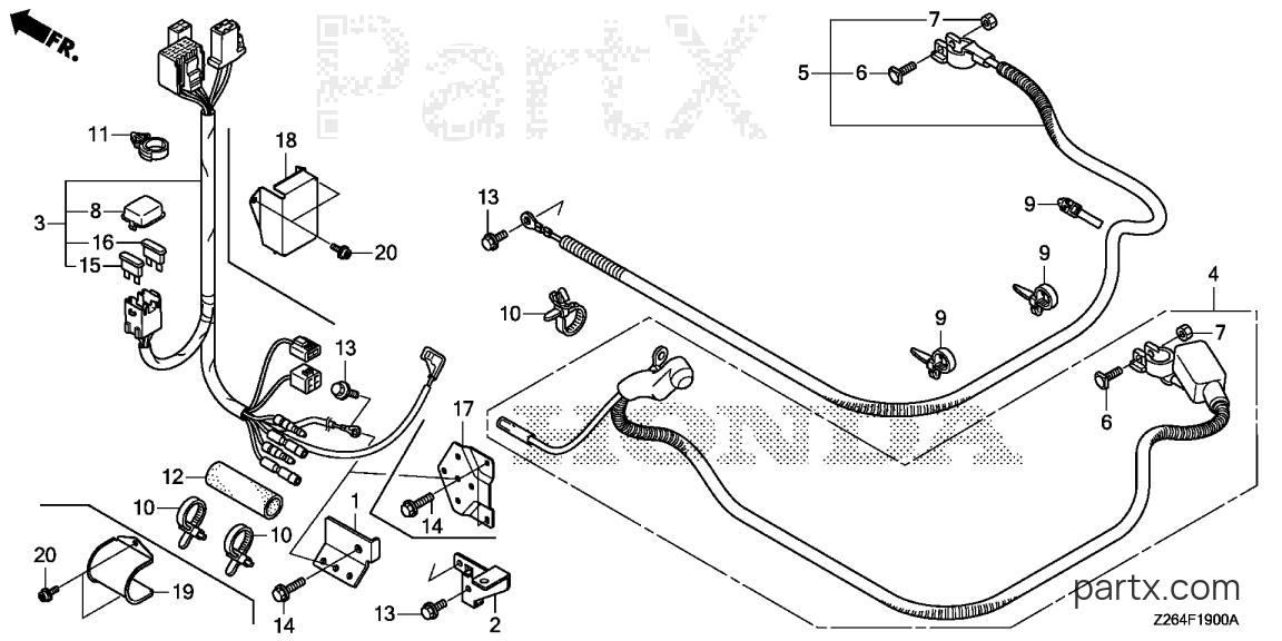 Honda EB10000 AH - WIRE HARNESS