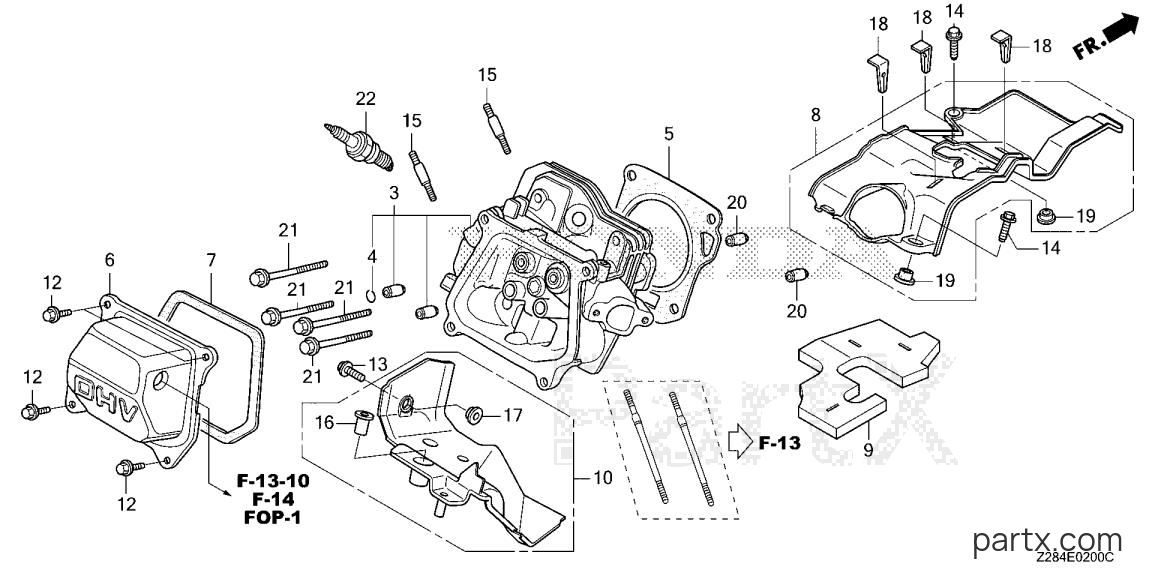 Honda EU3000I AN8 - CYLINDER HEAD