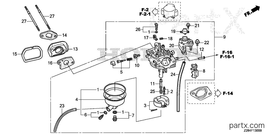 Honda EU3000IK1 A - CARBURETOR