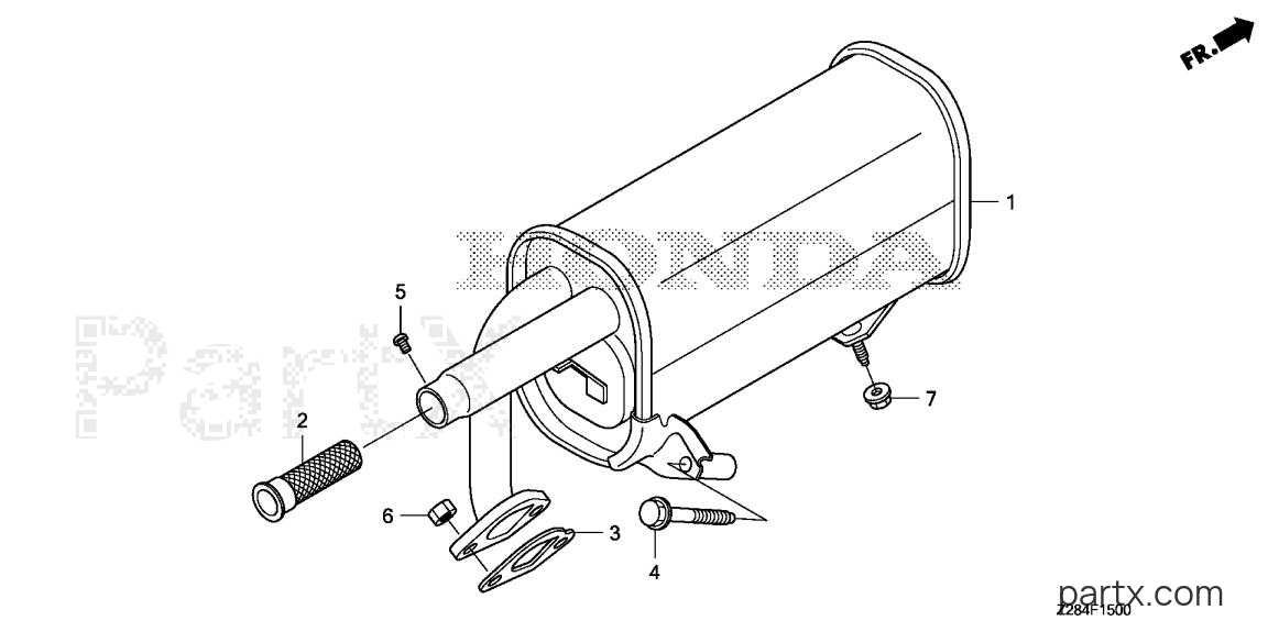 Honda EU3000I AC - MUFFLER