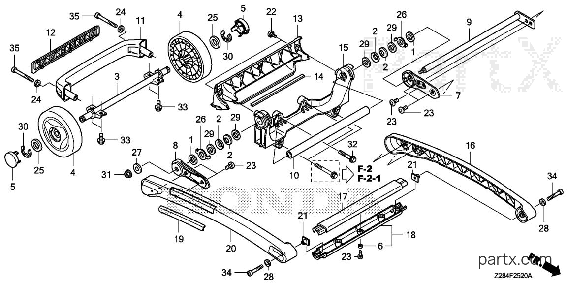 Honda EU3000IK1 A - HANDLE - WHEEL