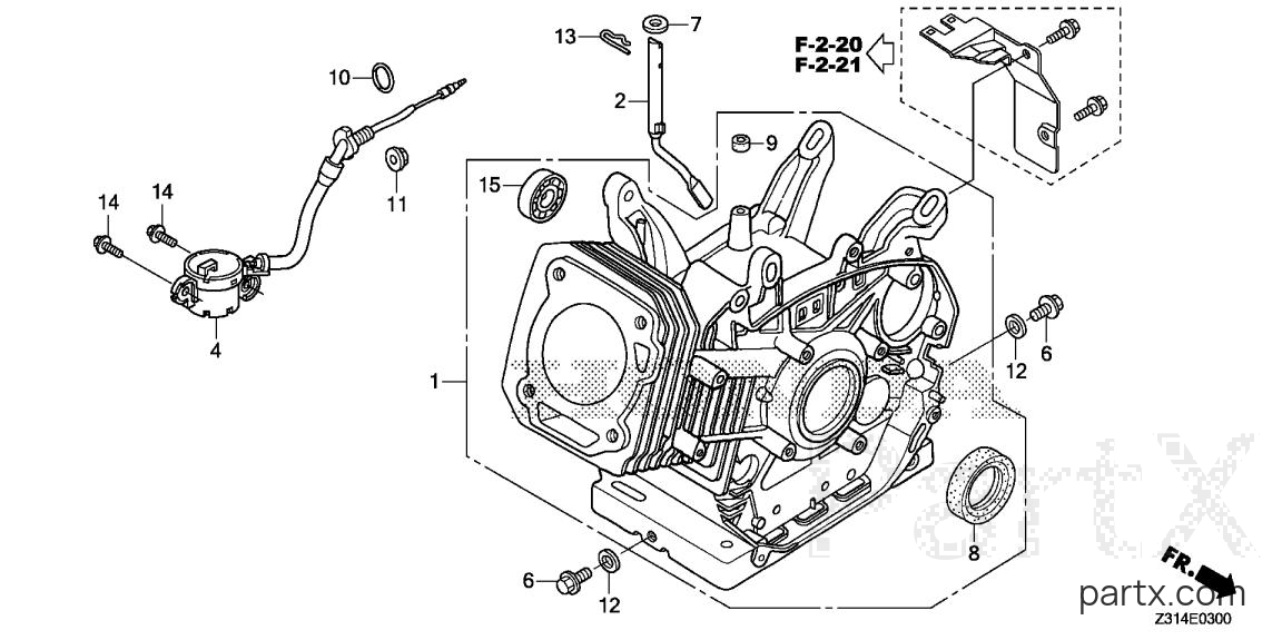 Honda EG5000CL AT1 - CYLINDER
