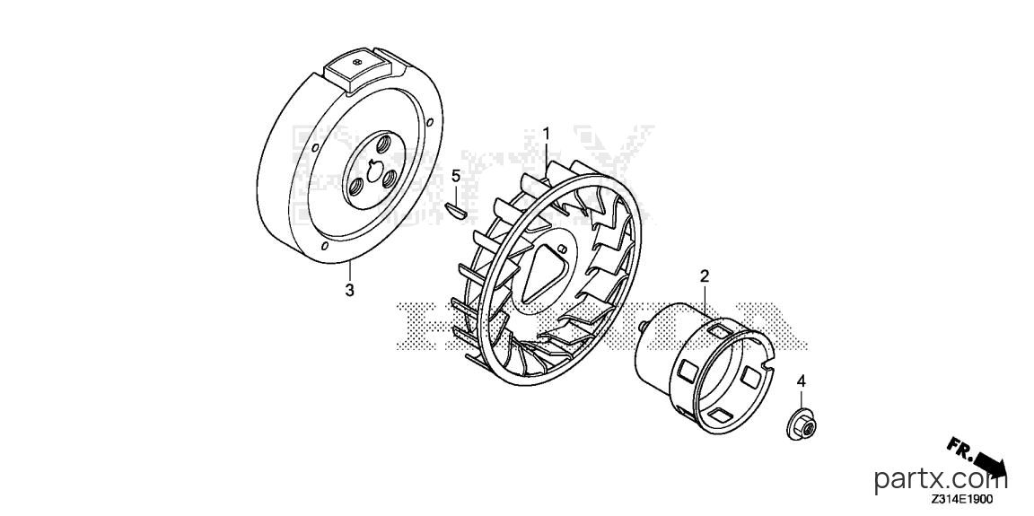 Honda EG5000CL AT - FLYWHEEL