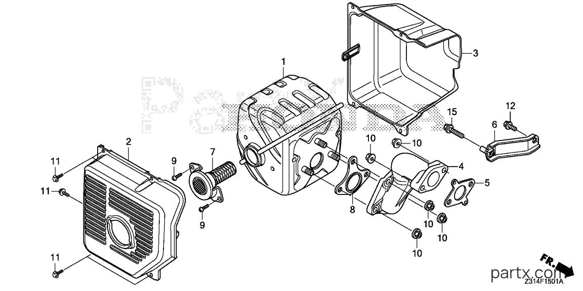 Honda EG5000CL AT1 - MUFFLER
