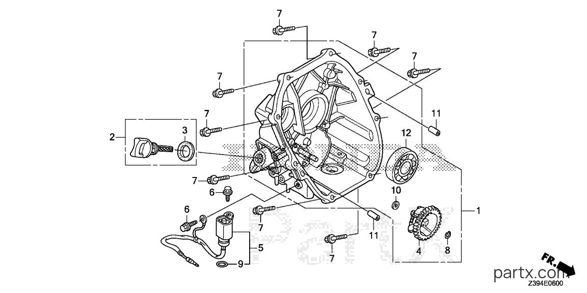 Honda EB2000IT1 A - CRANKCASE COVER