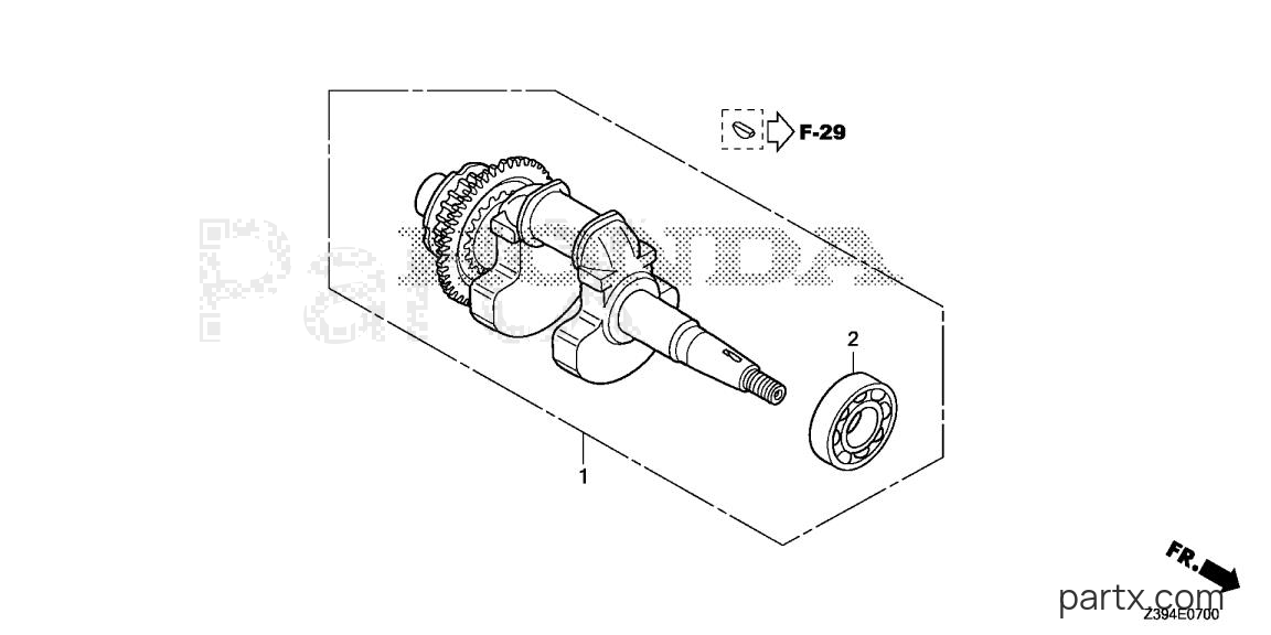 Honda EU2000IT1 A4 - CRANKSHAFT