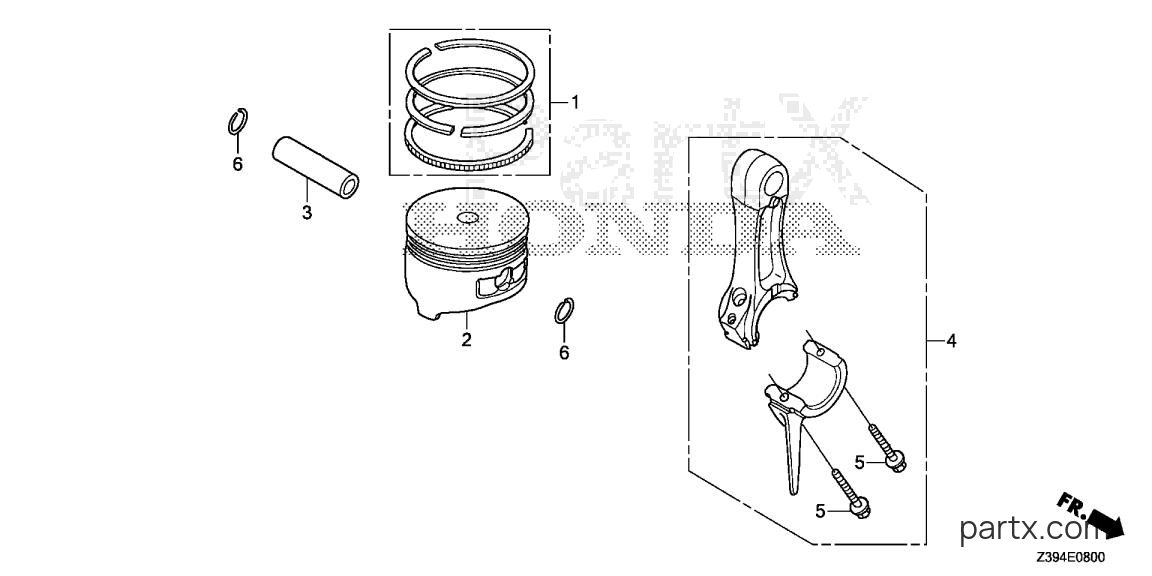 Honda EU2000IT1 A1 - PISTON - CONNECTING ROD