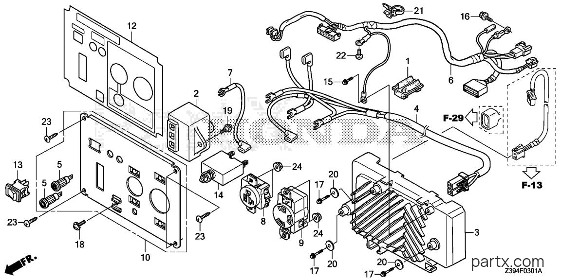 Honda EU2000IT1 A3 - CONTROL PANEL (EU2000IT1) (2)