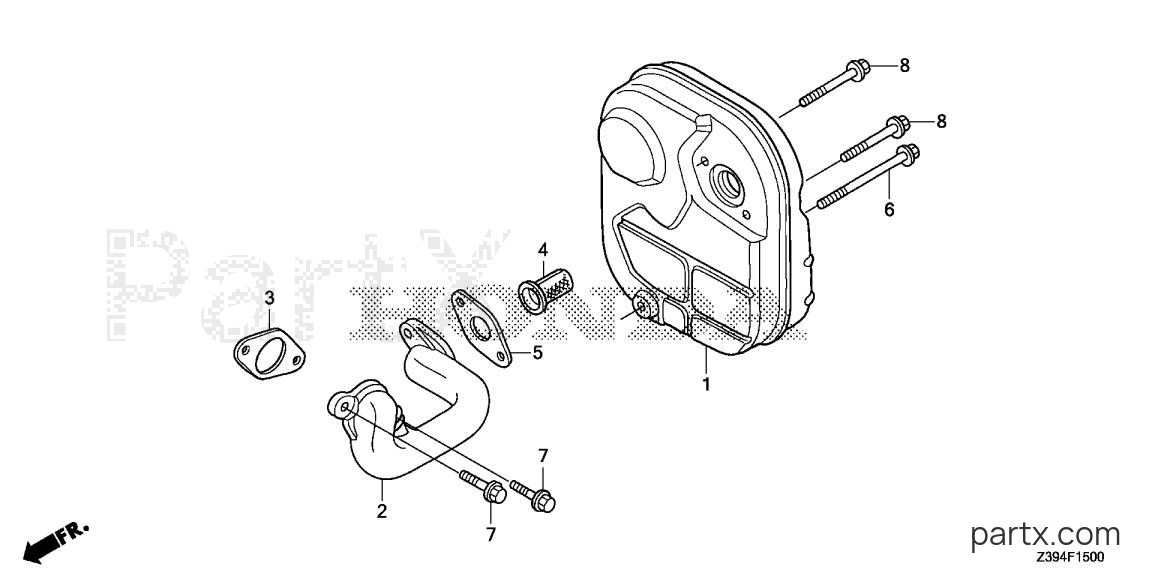 Honda EU2000IT1 A1 - MUFFLER