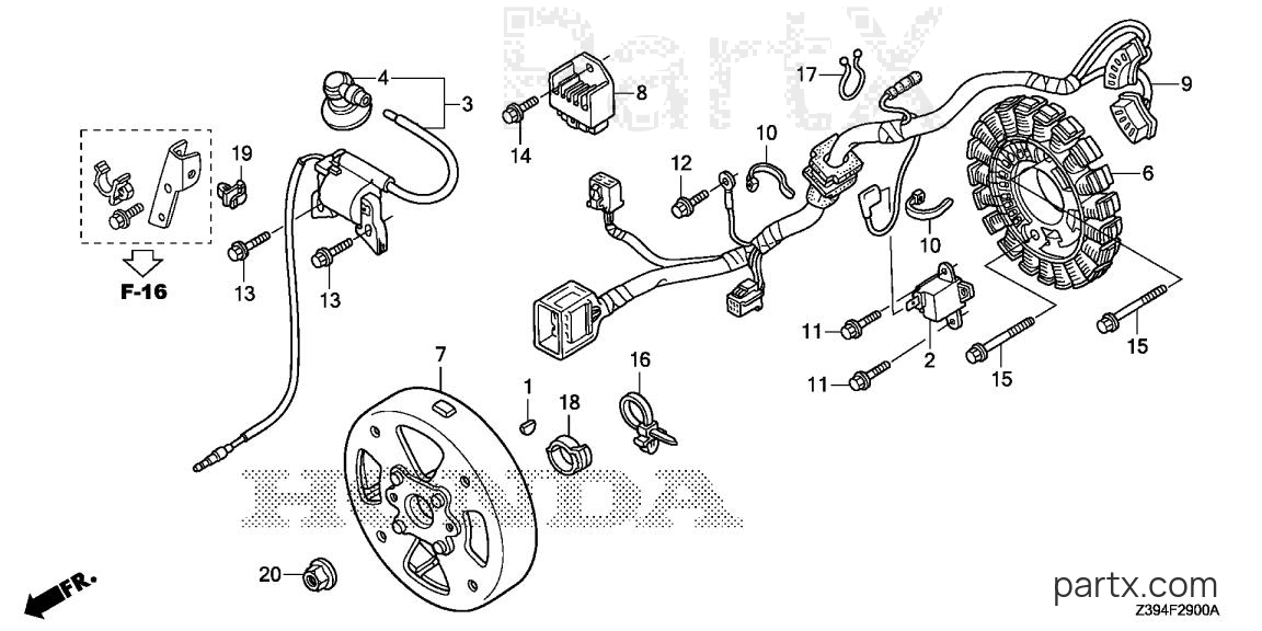 Honda EU2000IT1 A3 - ROTOR - STATOR