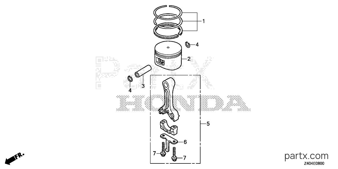 Honda EU1000IT1 AN1 - PISTON - CONNECTING ROD