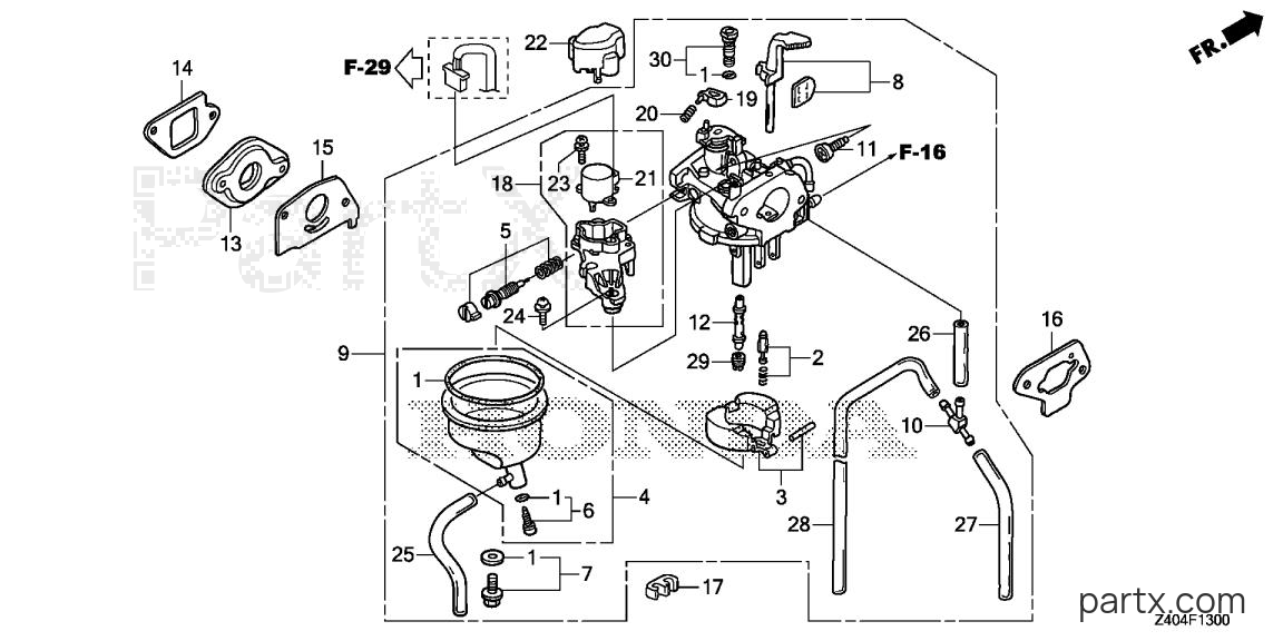 Honda EU1000IT1 AN - CARBURETOR