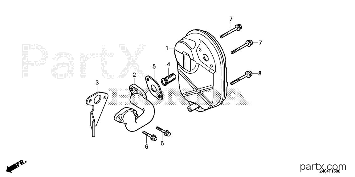 Honda EU1000IT1 AG - MUFFLER