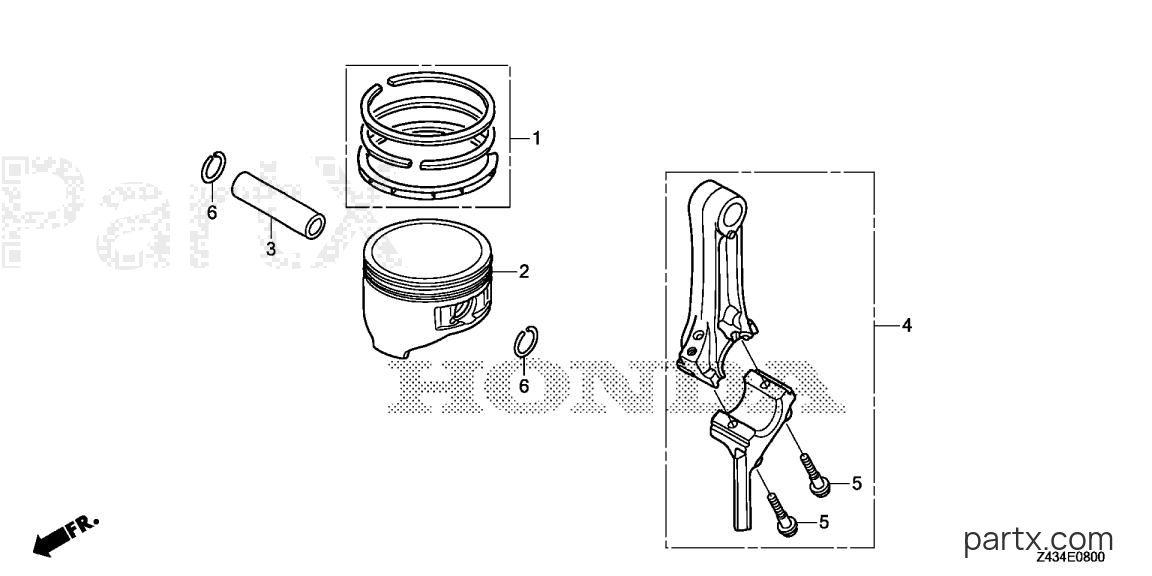 Honda EG2800I A - PISTON - CONNECTING ROD