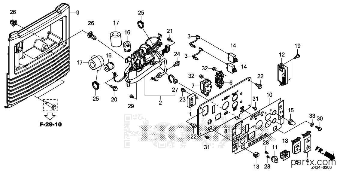 Honda EG2800I AG - CONTROL PANEL (4)