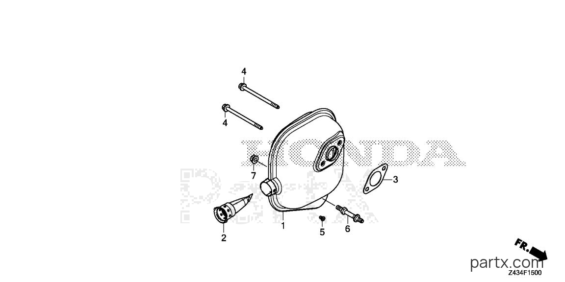 Honda EG2800I AN - MUFFLER