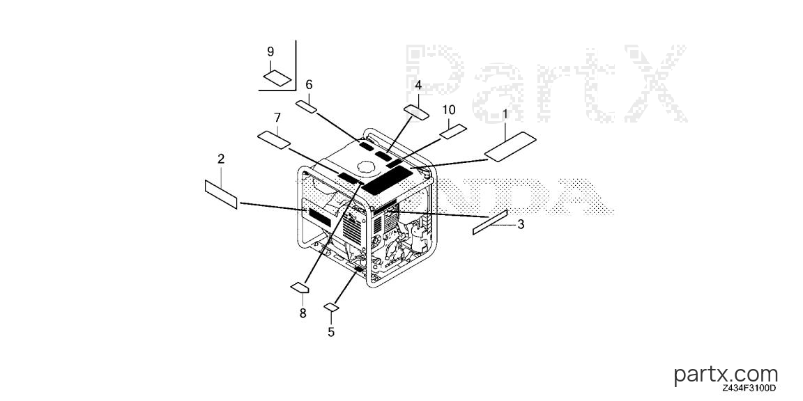 Honda EB2800I A - LABEL