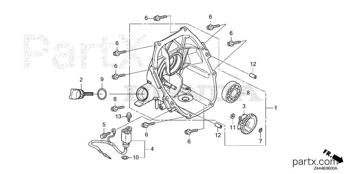 Honda EU2200IT AG - CRANKCASE COVER