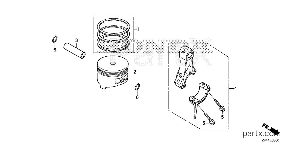 Honda EU2200IT AG3 - PISTON - CONNECTING ROD