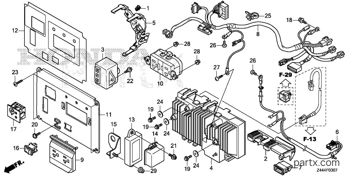 Honda EB2200IT AN1 - CONTROL PANEL (8)