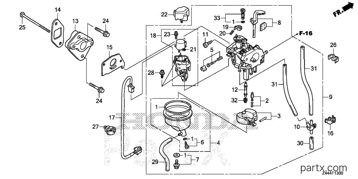 Honda EU2200IT AG3 - CARBURETOR