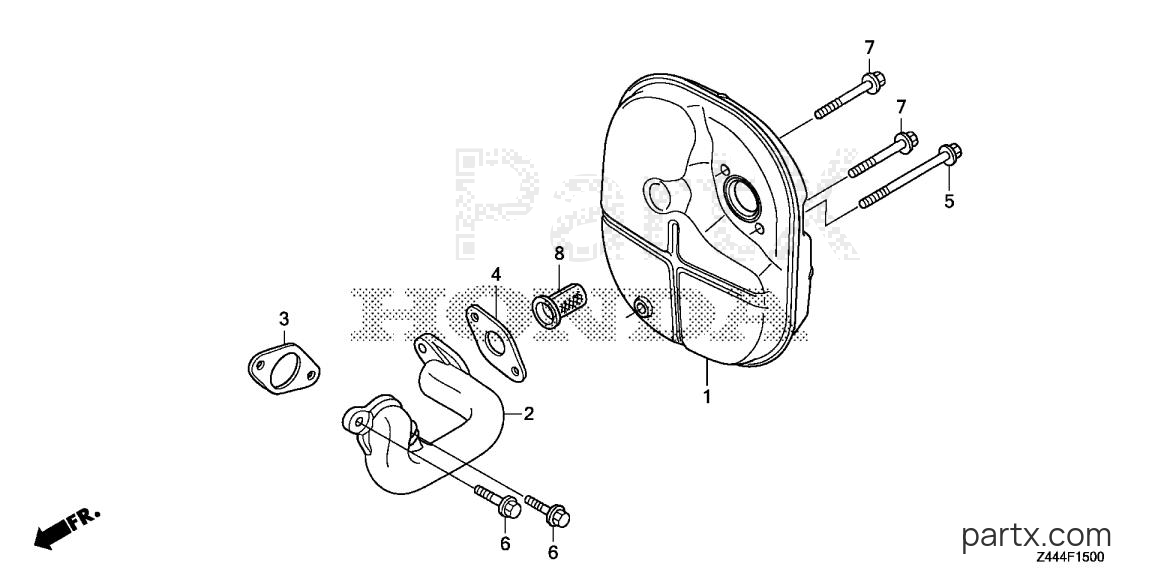 Honda EU2200IT AN4 - MUFFLER